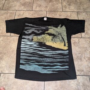 80s Vintage Single Stitch AOP Art Tee Men's XL